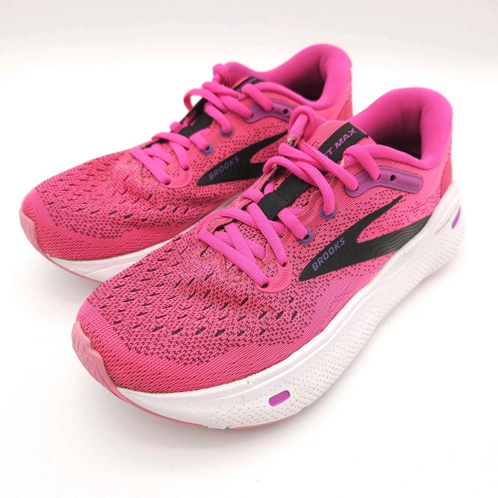 Brooks Ghost Max (Womens 6) Shoes Pink Lace Up Running Sneakers Athletic Trainer